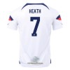 Officiële Voetbalshirt USA HEATH 7 Thuis WK 2022 - Heren